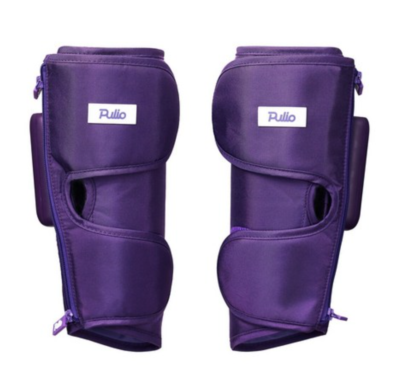 Tragbares Beinmassagegerät Pulio V2 – Sicherer Sitz mit Reißverschluss und Klettverschluss