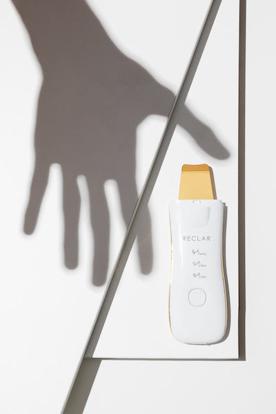 RECLAR RITUAL PEELER PLUS 24K GOLD - Advanced 3-in-1 Skincare Device with Ultrasonic Peeling, Galvanic Therapy &amp; LED Light