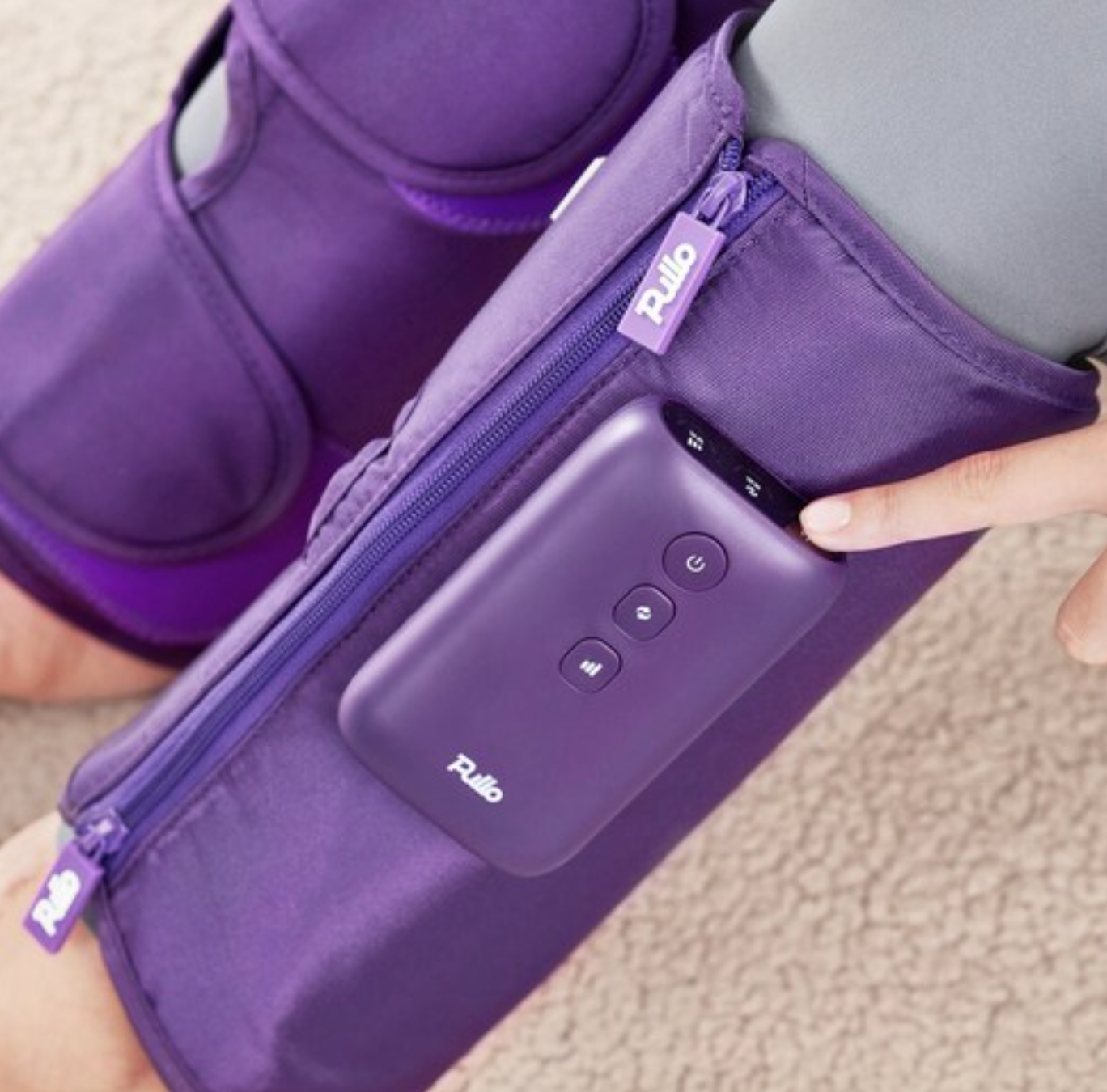 Pulio V2 Portable Leg Massager – Zipper & Velcro Secure Fit