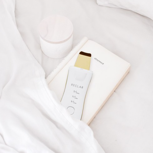 RECLAR RITUAL PEELER PLUS 24K GOLD - Advanced 3-in-1 Skincare Device with Ultrasonic Peeling, Galvanic Therapy &amp; LED Light
