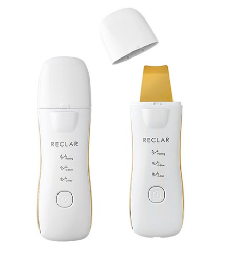RECLAR RITUAL PEELER PLUS 24K GOLD - Advanced 3-in-1 Skincare Device with Ultrasonic Peeling, Galvanic Therapy &amp; LED Light