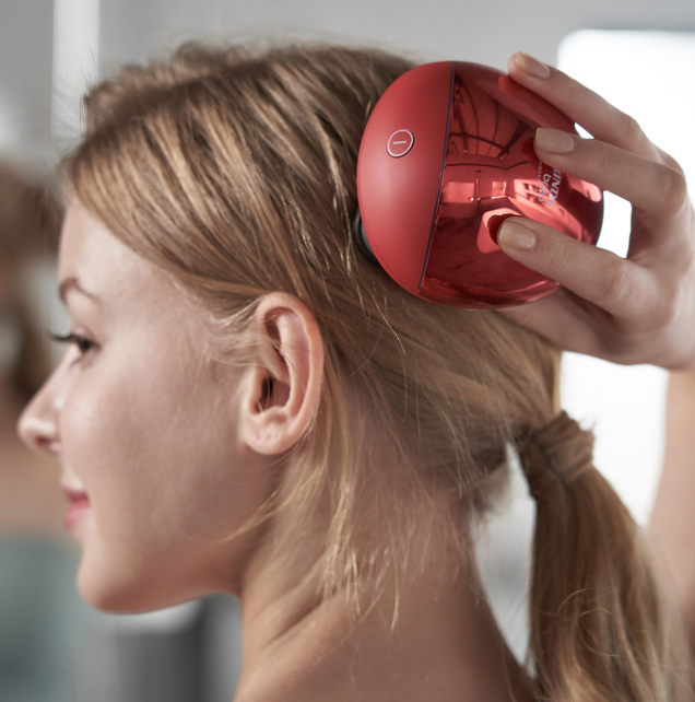 Tenminds Breo Scalp Stone Massager (Red) - Relax. Refresh. Revitalize Your Scalp
