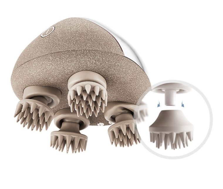 Tenminds Breo Scalp Stone Massager (Red) - Relax. Refresh. Revitalize Your Scalp