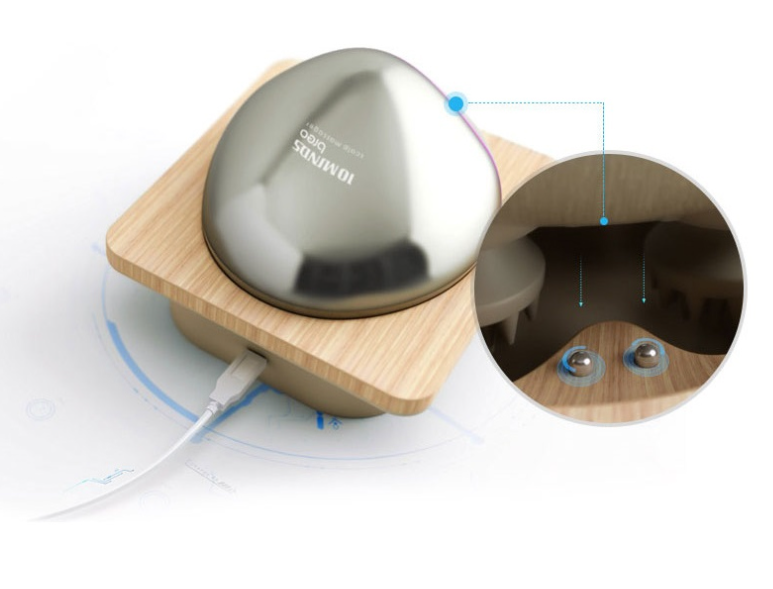 Tenminds Breo Scalp Stone Massager (Red) - Relax. Refresh. Revitalize Your Scalp