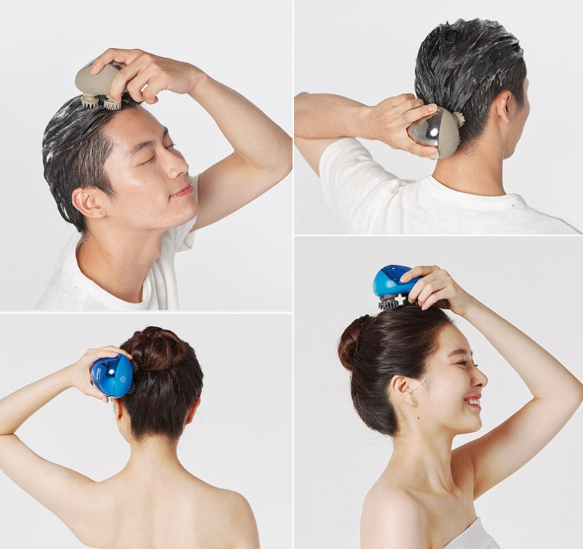 Tenminds Breo Scalp Stone Massager (Red) - Relax. Refresh. Revitalize Your Scalp