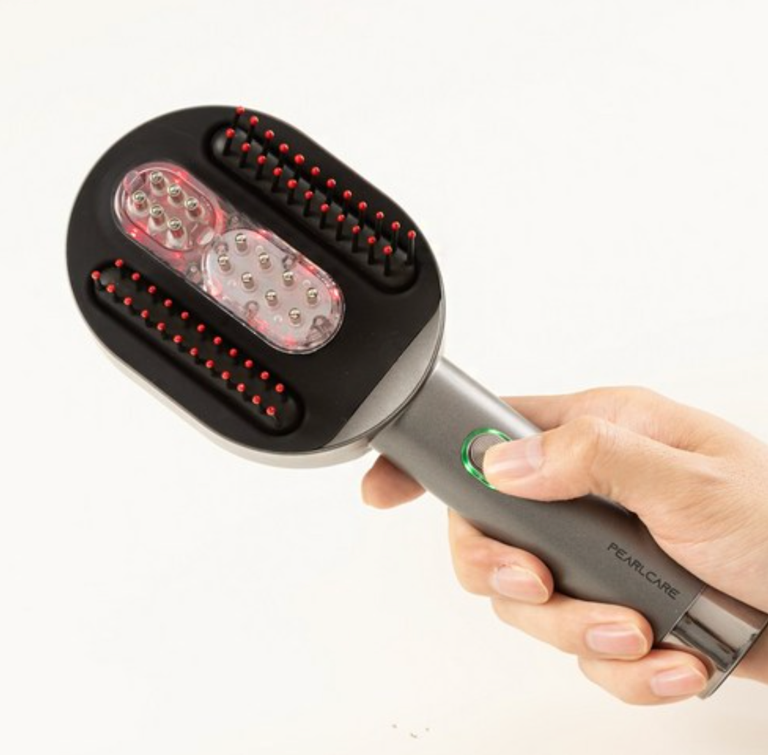 PEARLCARE Hair Touch Comb Massager – EMS Waterproof Electric Scalp Care Solution