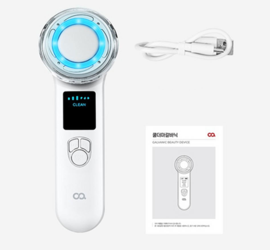 OA Coolderma Galvanic Facial Massager EMS Beauty Skin Device