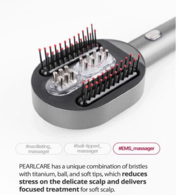 PEARLCARE Hair Touch Comb Massager – EMS Waterproof Electric Scalp Care Solution